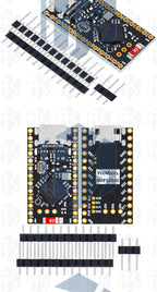 NRF52840 Development Board Compatible With Nice,New ipex antenna base version,Nano V2.0 Bluetooth Charging Management Pro Type-c
