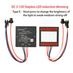 DC 12V 3A Touch Switch Sensor Stepless LED Inductive Dimmer Bathroom Mirror Lamp Dimming Control Switch for Led Light Mirror