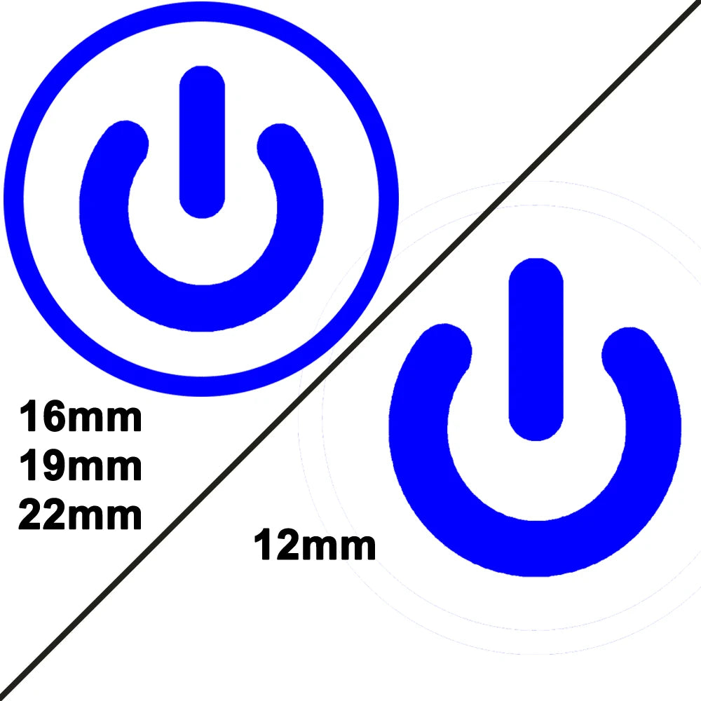 12/16/19/22mm Waterproof Metal Push Button Switch LED Light Momentary Car Engine Power Switches 5V 12V toggle 220V Volt