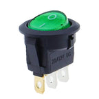 4Pcs 12V/220V Led Switch 16A 12V Light Switch Power Switch Car Button Lights ON/OFF 3pin Round Rocker Switch KCD1