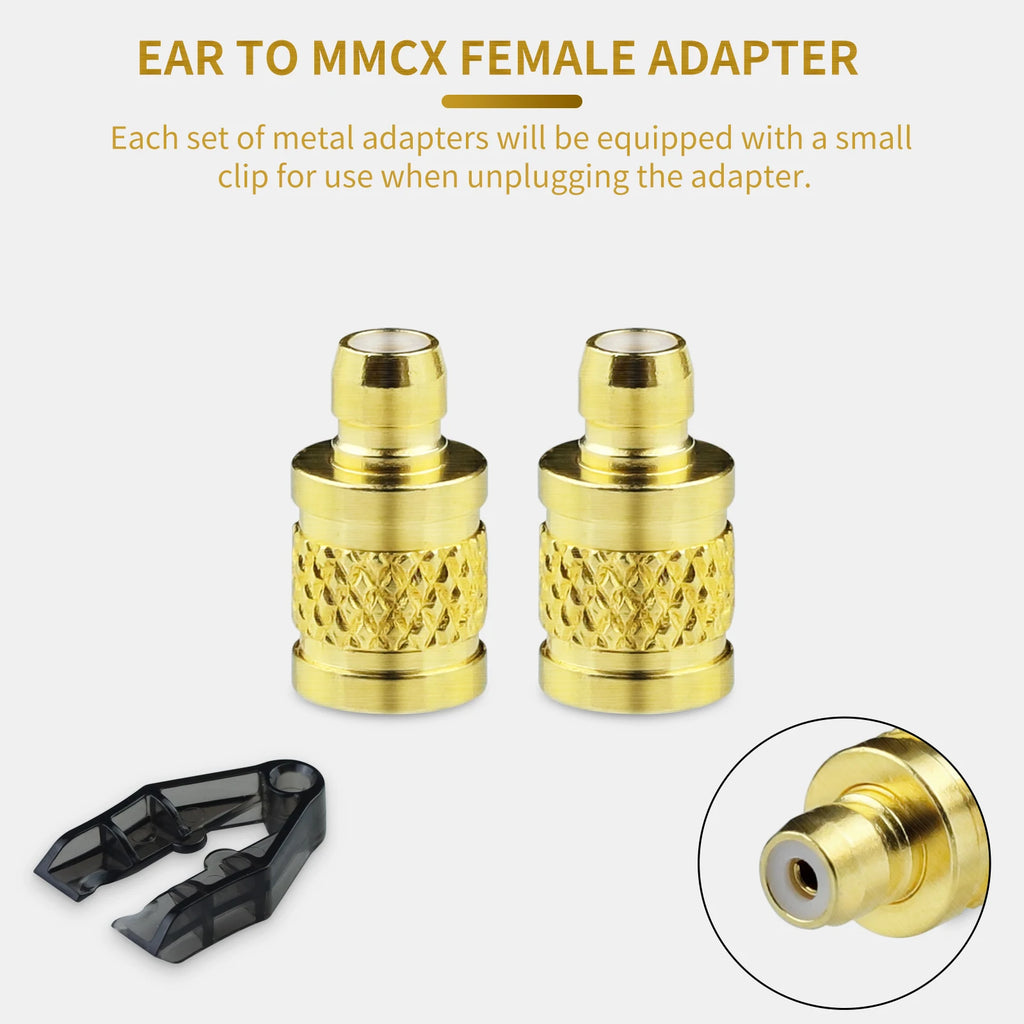 OKCSC Pentaconn EAR Male to MMCX Female Adapter Earphone Connecter for Acoustune HS1650CU/HS1655CU/1670SS/HS1695Ti/1697Ti/ARS153