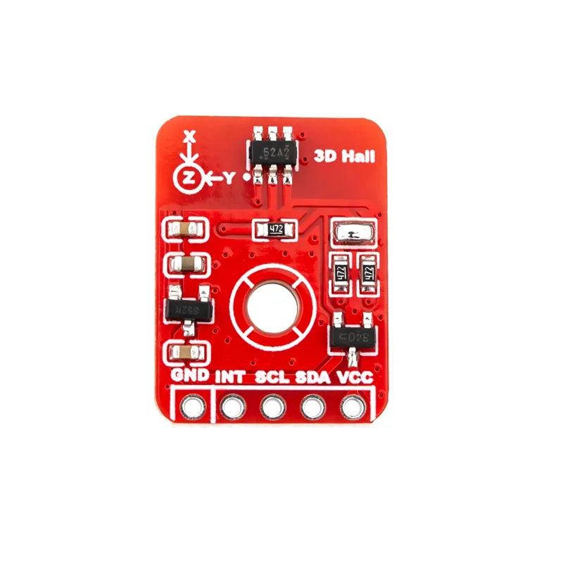 TMAG5273 3D Hall Effect Sensor Module, I2C Interface, Low-Power Linear Magnetometer with 12-bit ADC & CORDIC Angle Calculation