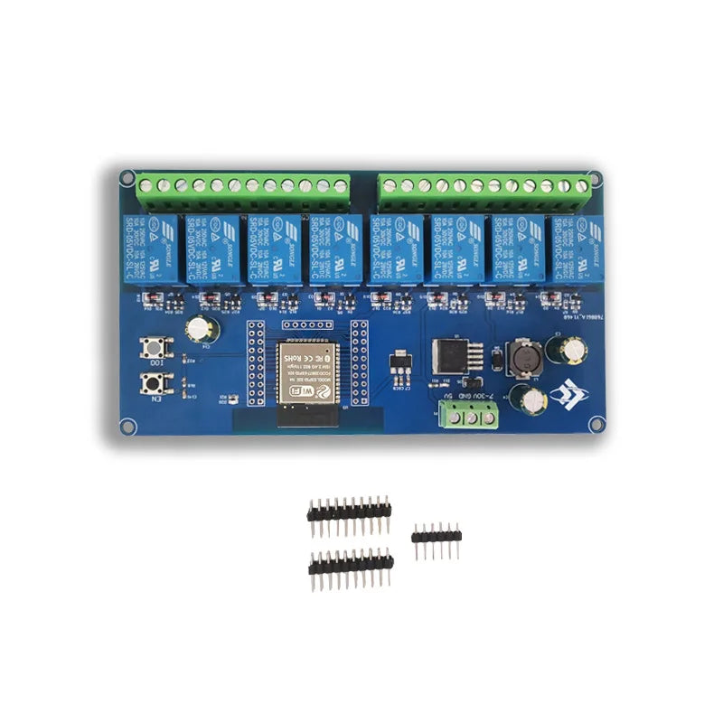 Dc5-30v Power Supply Esp32 Wifi Bluetooth Ble Eight-way Relay Esp32- Secondary Development Board