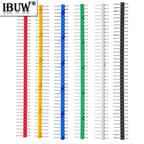10PCS 1X40P 2.54mm Single Row Male Header Connector PCB Pin Strip Breakable Pin Header for Arduino Yellow Red White Black 2.54mm