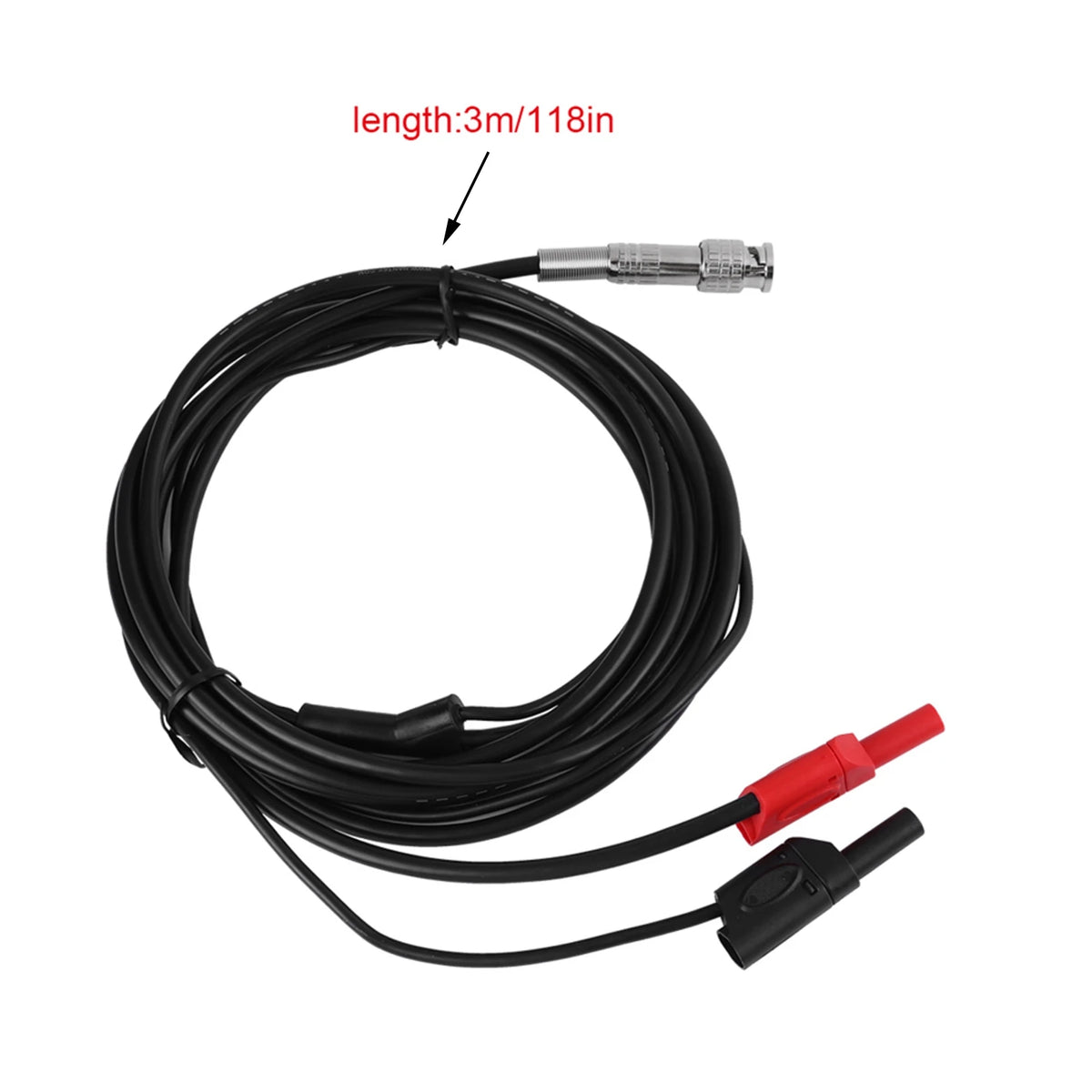 Auto Test Line Heavy Duty Auto Test Leads 3 Meter HT30A Heavy Duty Auto Test Line  BNC to Banana Head Adapter Cable