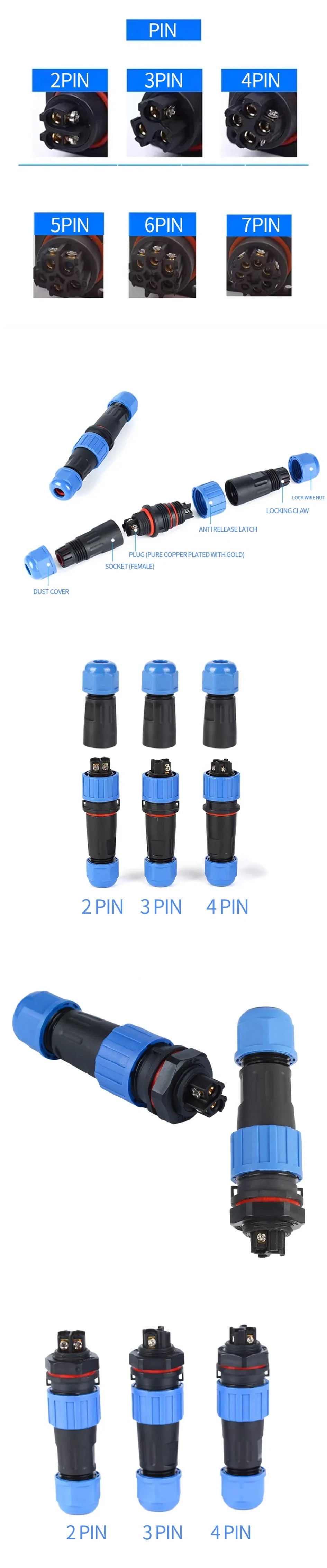 5/10/100Pcs SP16/17/20/21 Screw Wiring Connector Solderless Industrial Plug Aviation Plug Male And Female Docking Quick Wiring
