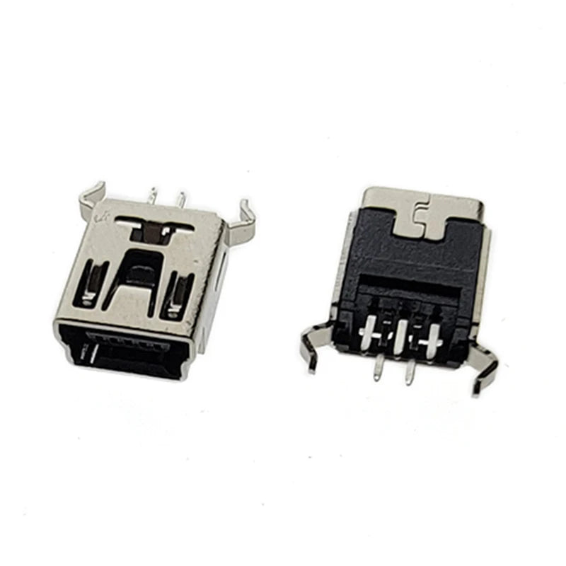 10Pieces 9Types Mini USB Connector B Type USB 2.0 Jack 5pin SMT DIP PCB Board Sink 1.7 USB Socket Female Jack 2.0