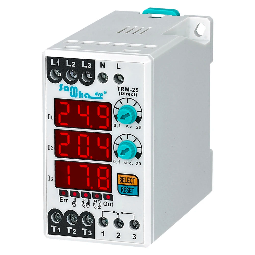 Samwha-Dsp TRM-XX (Manual / Semi-Automatic / Automatic Reset) Digital Overload Asymmetry Relay Thermal Relay