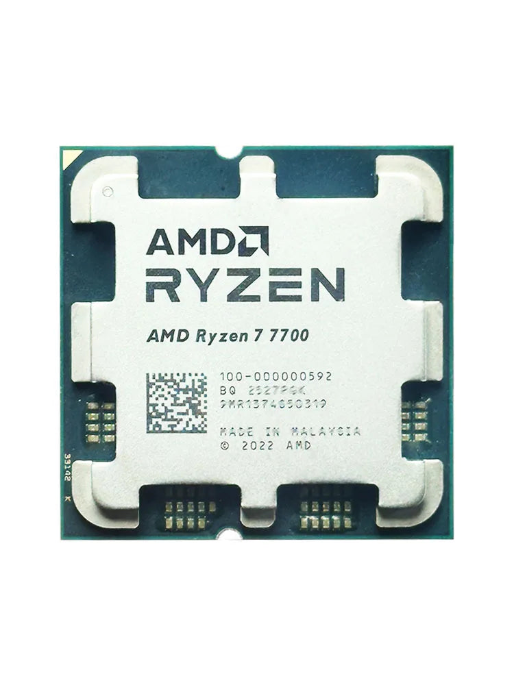 Used R7 7700 AMD Ryzen 7 7700 3.8GHz CPU processor 8-Core 16-Thread 5NM L3=32M 100-000000592 Socket AM5