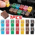 Car Mini Square Fuse 32V 20A-80A Slow Blow Copper Wire Overload Circuit Protection Insert for Car Truck RV Motorcycle Vehicle