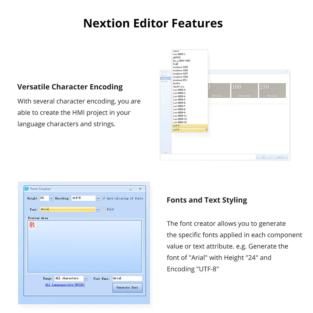 NEXTION NX4827P043-011C 4.3 Inch Capacitive HMI Touch Display LCD-TFT Module RGB 65K Color Screen Panel Without Enclosure