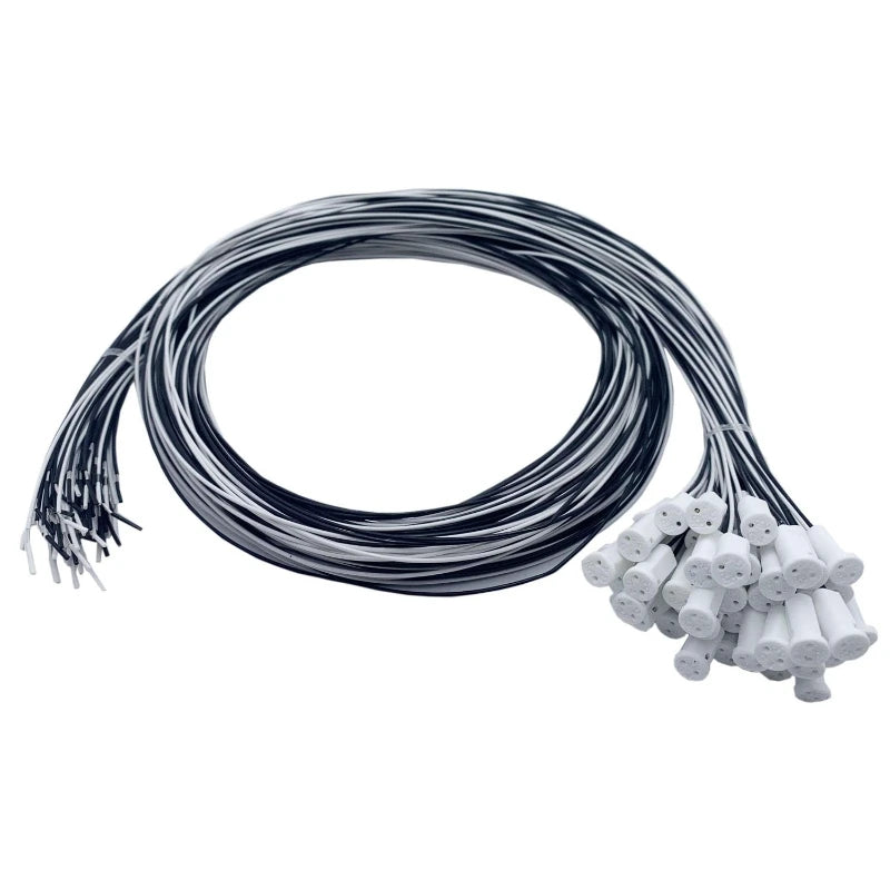 10/20/50/100PCS G4 Lamp Socket White Black 12V 220V G4 Lamp Holder For LED Crystal Heads Light Bulb Halogen Light Bulb 10CM-50CM