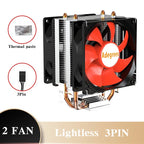 CPU Air Cooler X79 X99 3Pin PWM 4Pin Quiet Processor Cooling Fan For Intel LGA 1151 1155 1200 1700 2011 AMD AM3 AM4 PC Radiator