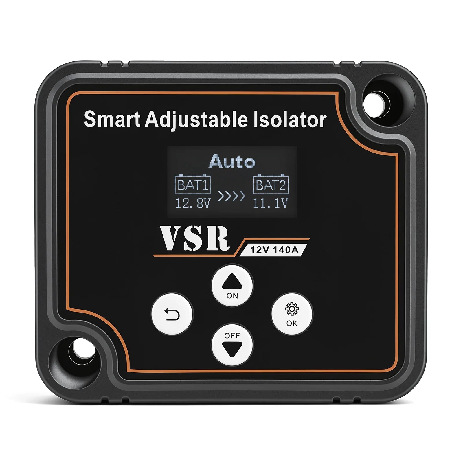 Dual Battery Smart Isolator 12V 140A Car Split VSR Charge Voltage Setting Sensitive Relay For Off-Road Camper Yacht ATV UTV Boat