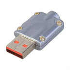 462E USB Male Housing Metal With Gold Plated Screws Suitable For Data Cable Fast Charging 4 Pin Male Connector Plug Socket