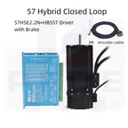 WITH Brake Nema 23  57 Hybrid Closed Loop 2-Phase  Servo Motor with Driver 57HSE2.2N+HBS57 Stepper Motor for  CNC Spindle Motor