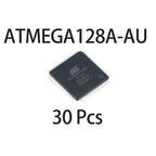 1/5/10/30/50/100Pcs Surface Mount ATMEGA128A-AU TQFP-64 Package 8 Bit AVR Microcontroller Integrated Circuit Chip