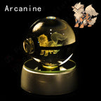 Pokemon Crystal Ball 3D Mewtwo Pikachu Gengar Pokeball 3D Night Light Lamp Glass Statue Pokemon Crystal Ball Birthday Gift