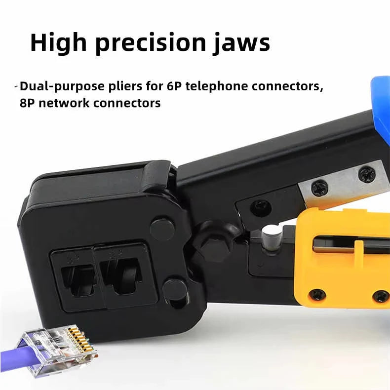 Crimping Pass Through RJ45 6P 8P Cat5 Cat5e Cat6 Pliers Crimp Net Work Tool Multifunction Crimper End-Pass-Through Connectors