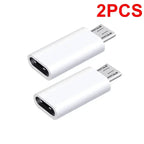 10-1Pcs Type C Male To Micro USB Female Adapter OTG Converter Micro-B To USB-C Connector Phone Charger Cable Adapter For Samsung