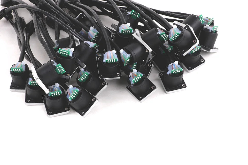 1PC RJ45 8p8c Waterproof Connector, RJ45 male to female, 15cm cable,Panel Mount type,zinc alloy body+PA6 plastic+copper contact
