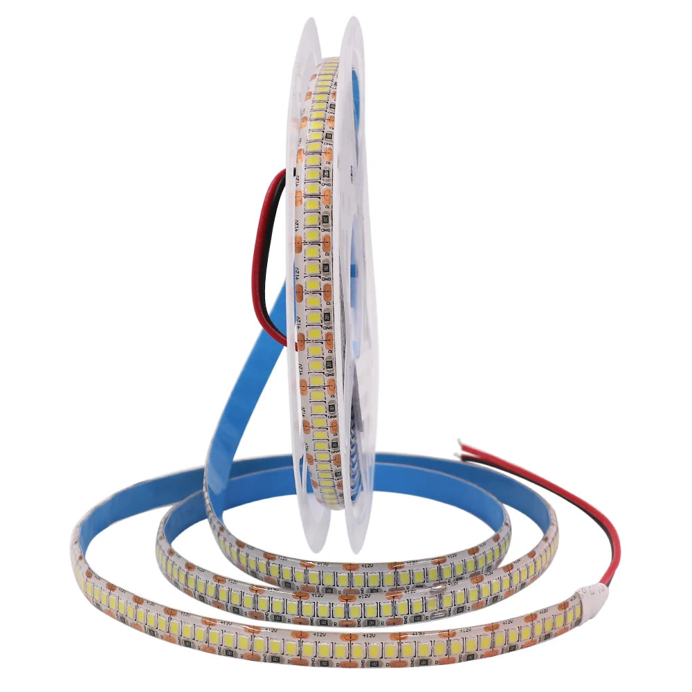 12V 5m SMD 2835 2025 LED Strip Light DC 480 240 120 LEDs Tape Flexible LED Lights Indoor Lingting for Home Waterproof IP65 IP67