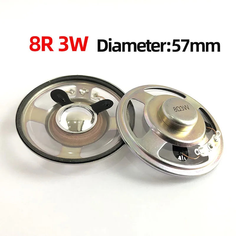 1PCS  4-Inch Diameter 102mm Square 60mm4/8 Ohm 10w Transparent Waterproof Speaker 4/8 Ohm 3w Diameter 57mm Speaker