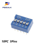 Dip Switch Kit In Box 1 2 3 4 5 6 8 Way 2.54mm Toggle Switch Red Snap Switches Mixed Kit Each 5PCS Combination Set