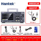 Hantek DSO2C10 DSO2C15 DSO2D10 DSO2D15 2CH Oscilloscope 100/150MHz 1GSa/s 8Mpts FFT UART I2C SPI CAN LIN 25MHz AWG D Models