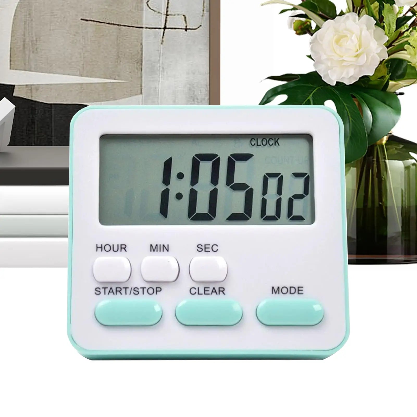 Silent Timer Small Digital Clocks Student Bedroom Study Timer Alarm for Kids Adults Boys Girls Classroom Grilling Baking Meeting