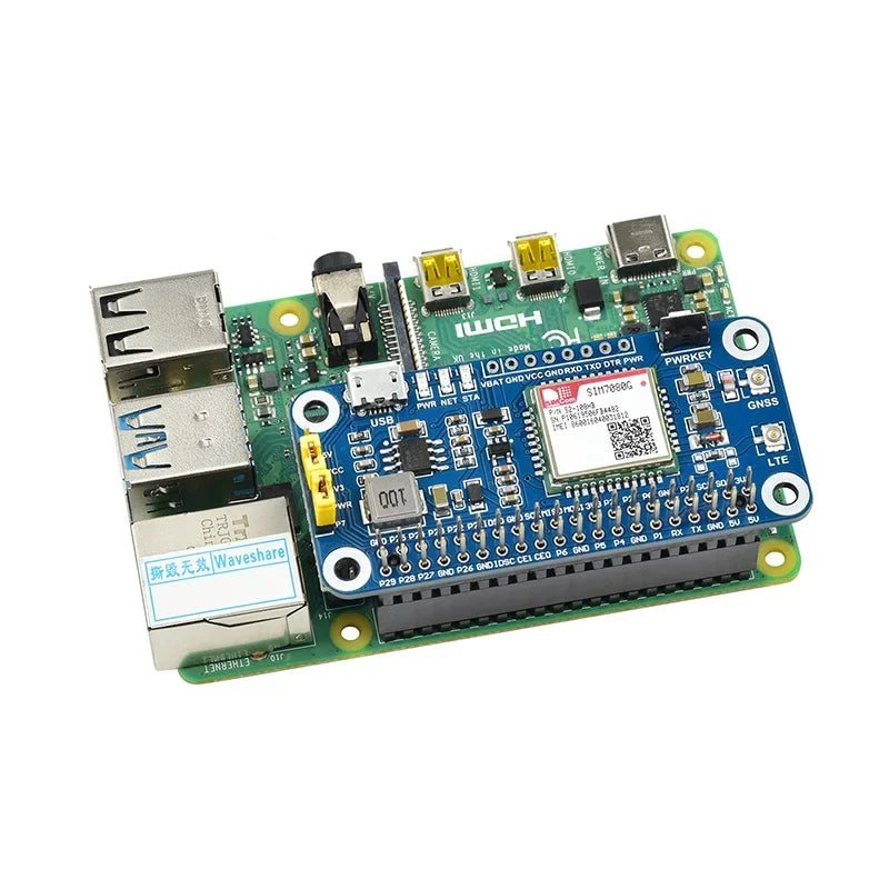 in stock Raspberry pi SIM7080G SIMCOM LTE CAT-M NB-IoT hat for Raspberry pi zero w/ 2B /3B plus /4B