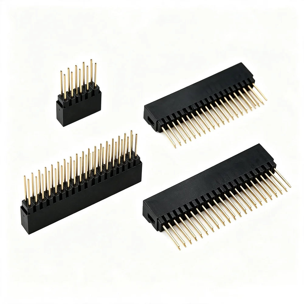 10pcs PC104 2.54mm 2X5P/10P/13P/16P/20P/25P/32P/40P Android Female Dual Row Straight PH11mm Pin 12mm Industrial Header Socket