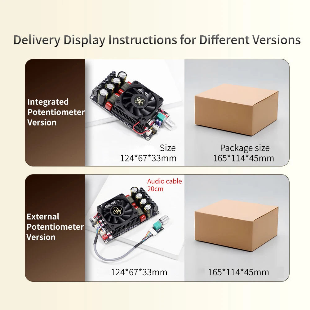 TPA3255 Pure Post Stage Digital Amplifier Board XY-AP3002 600W High Power HD Sound Quality MCU Anti POP Sound for Audio Systems