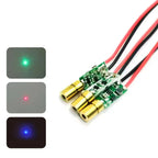 3pcs Mini 5mW 520nm 450nm 650nm Dot Light Brass Laser Diode Module Positioning Red Green Blue LED