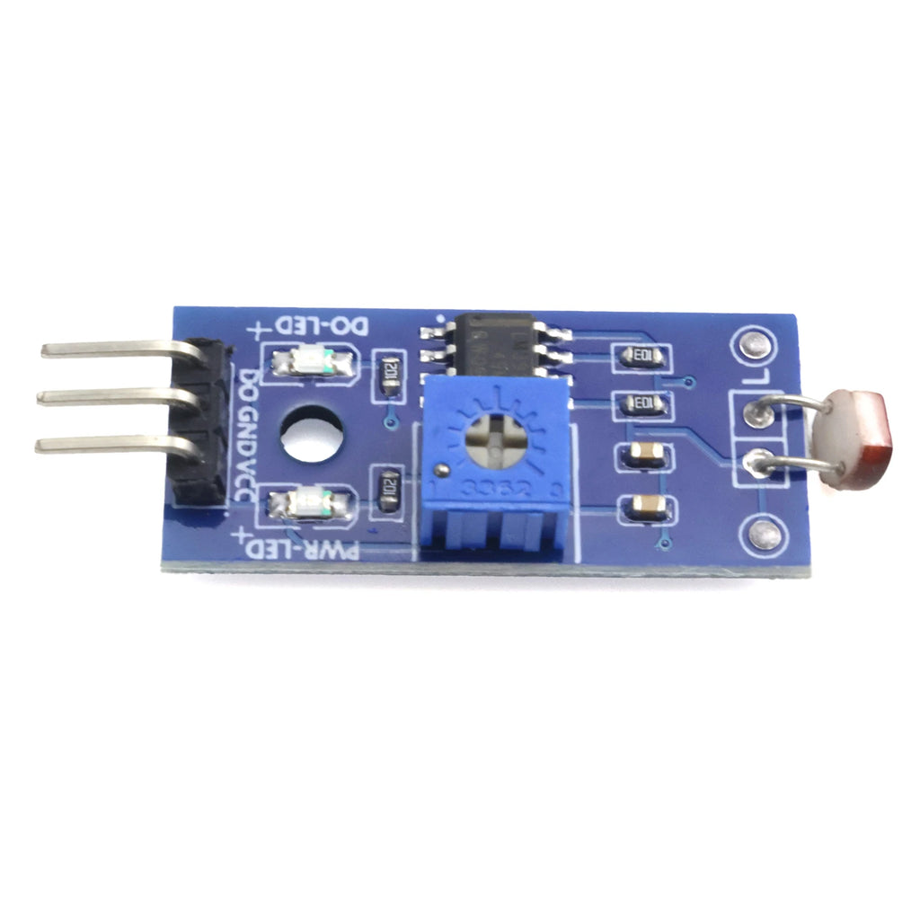 Photosensitive Sensor Module 5516 Photoresistor Sensor LDR Light Detection 3Pin 3.3V-5V for Arduino DIY Adjustable Robot