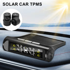 Tire Pressure Solar TPMS Car Tyre Pressure Monitoring System Solar Power Auto Security Alarm Systems Power External Sensor Auto Accessories Universal