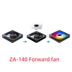 Jonsbo ZA-420/140 Computer Case Fan DIY Exchange 2 Sets Fan Blades  5V ARGB 140mm PWM Reverse Combination Cooling Fan