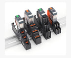 ENMG RXG Slim Power Relay 12A 24VDC/220VAC Coil, DIN Rail Mount Industrial Relay for PLC Control System