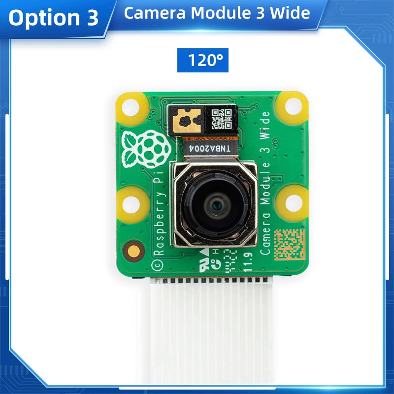 Raspberry Pi Camera Module 3 IMX708 Auto-Focus 75°/120° FOV Highly Detailed Optional Optional NoIR Version for Pi 4B 3B+ 3B