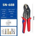Crimping Tool For Dupont JST MOLEX Terminals,No/Pre Insulated Ferrules,Butt Connectors,Solar & Coax Connectors SN-58B 2549 2546B