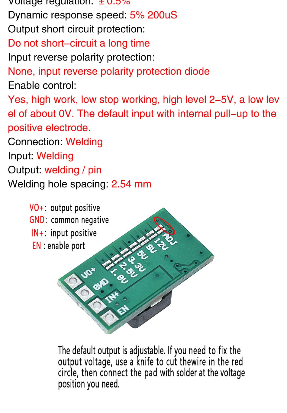 3A 5A 8A DC-DC Buck Step-down Power Supply Module 5V-12V 24V to 5V 3.3V 9V 12V Fixed Output High-Current MINI560