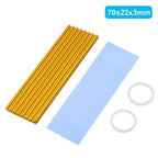 Aluminum Cooling Heatsinks Thermal Pads Heat Dissipation Radiator Thickness 3mm 6mm for M.2 NGFF SATA PCI-E NVME M2 SSD Heatsink