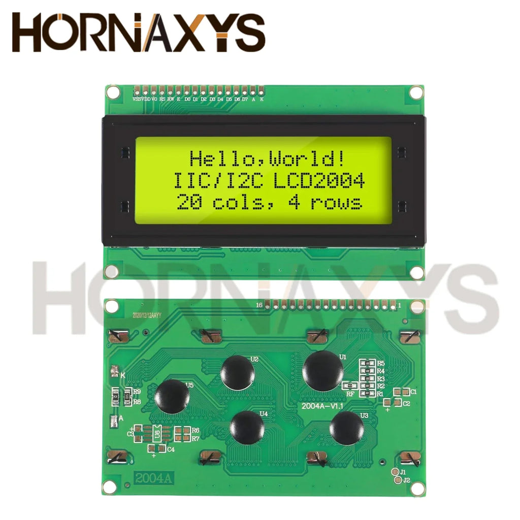 LCD2004 + I2C LCD2004 20x4 2004A Módulo Adaptador De Interfaz Serie LCD IIC De Caracteres De Pantalla Azul Verde Para Arduino