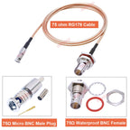 BEVOTOP 75 Ohm BNC Female to Micro BNC Male Plug RG179 Cable HD BNC Video Micro BNC to BNC Jumper Pigtail 10CM~20M