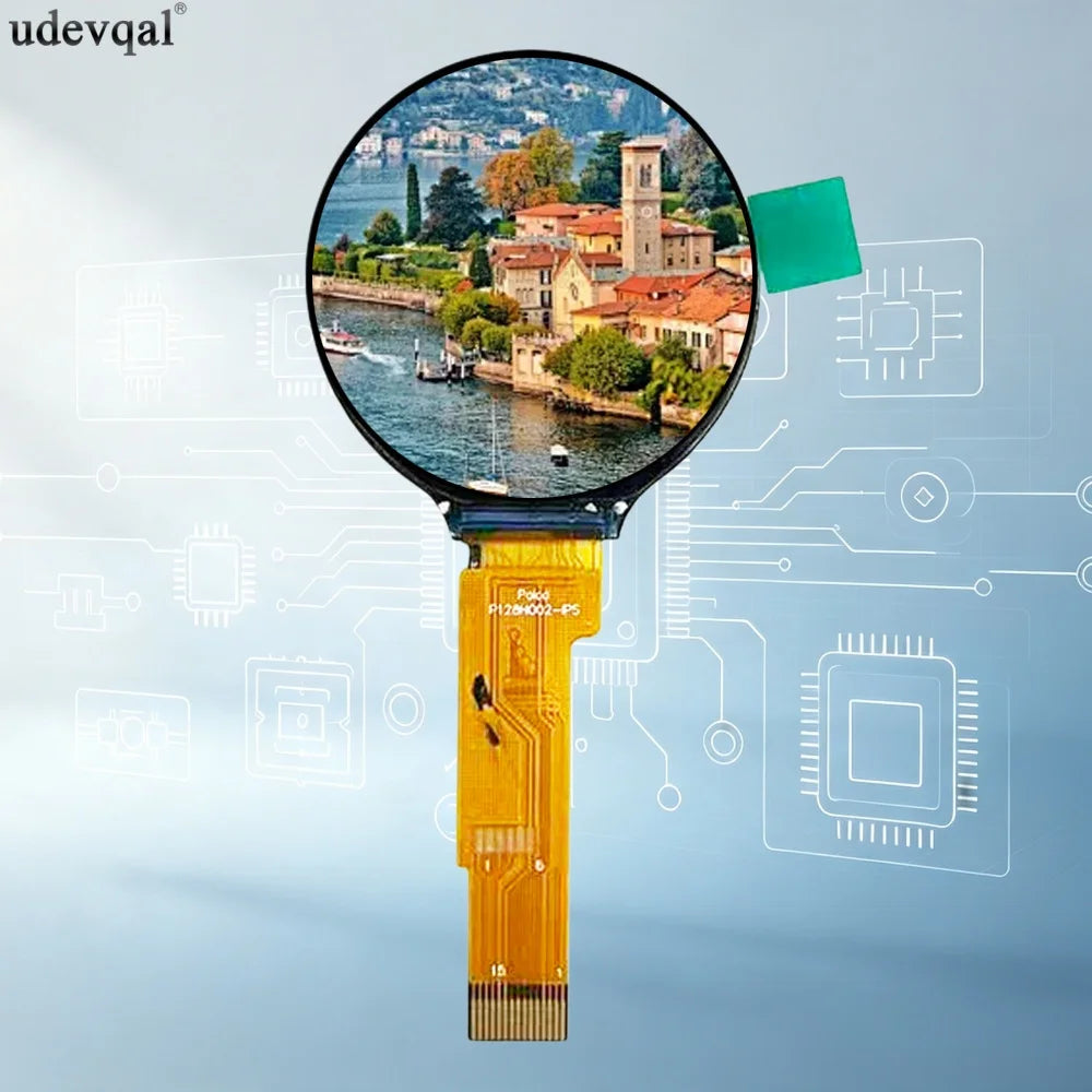 1.28 Inch TFT LCD Display Module Round Screen Full Viewing Angle IPS with Capacitive Touch Screen Module GC9AO1 Driver Chip 3.3V
