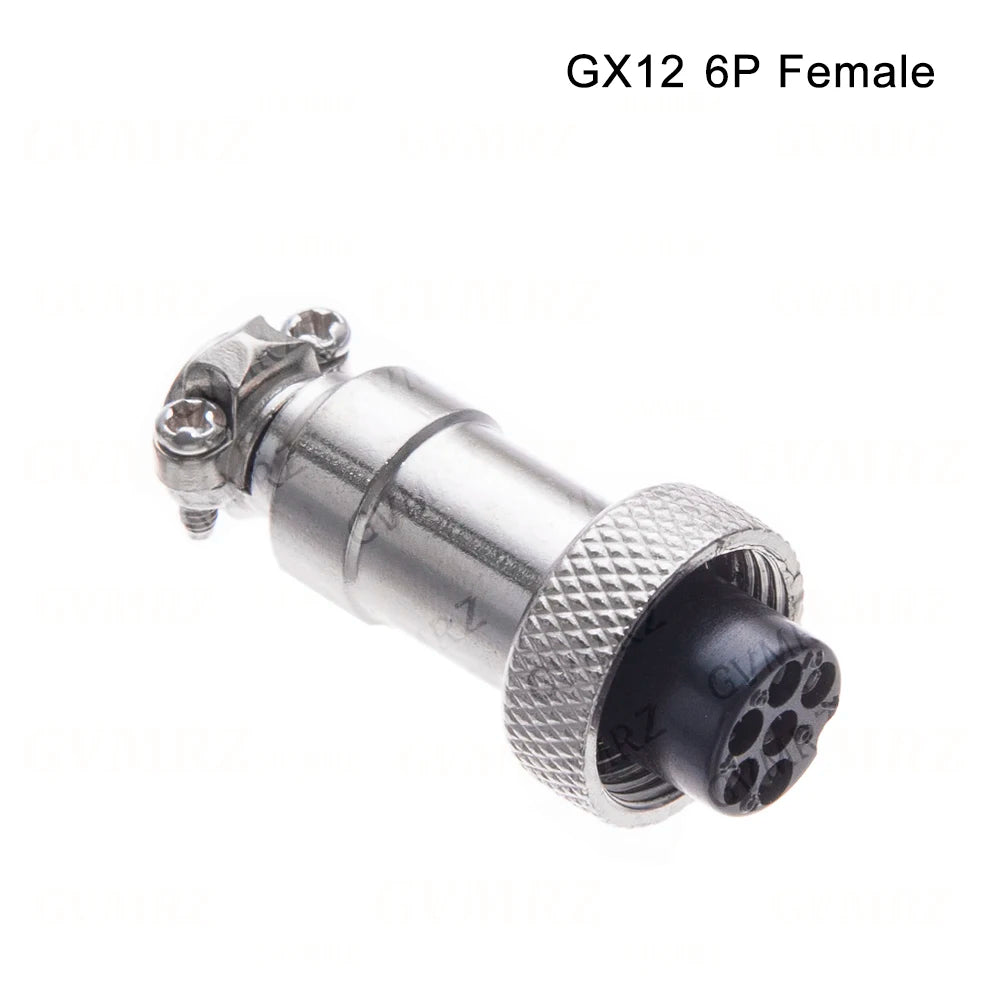 GX12 2 3 4 5 6 Pin Docking Aviation Plug Socket Waterproof Circular Connector 2P-6P
