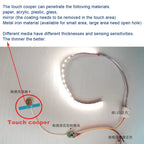 Mini Touch Switch Sensor Dimmable Switch Button Smart Home Switch Controller for DC3.7-24V Closet Corridor LED Strip Customized