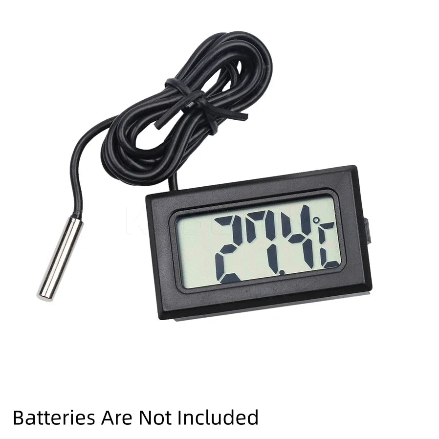 Mini LCD Car Digital Thermometer Hygrometer Temperature Indoor Outdoor Temperature Sensor Humidity Meter Gauge Instruments