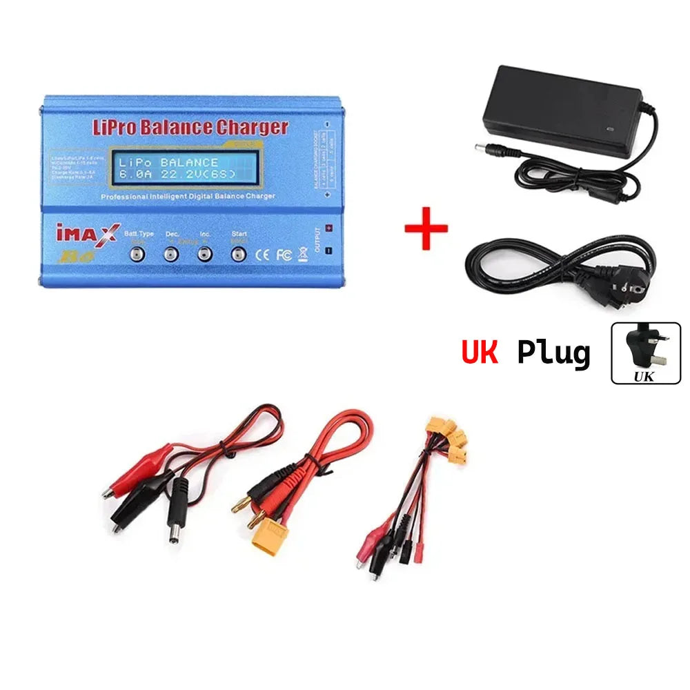 IMAX B6 80W Battery Charger Lipo NiMh Li-ion Ni-Cd Digital Lipro Balance Charger Discharger 1-6S for RC FPV Drone Airplane Car