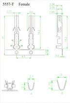 4.2mm/ batch 5557 / 5559 automobile harness connector 2-18/24 pin male and female terminal plug kit computer power cable